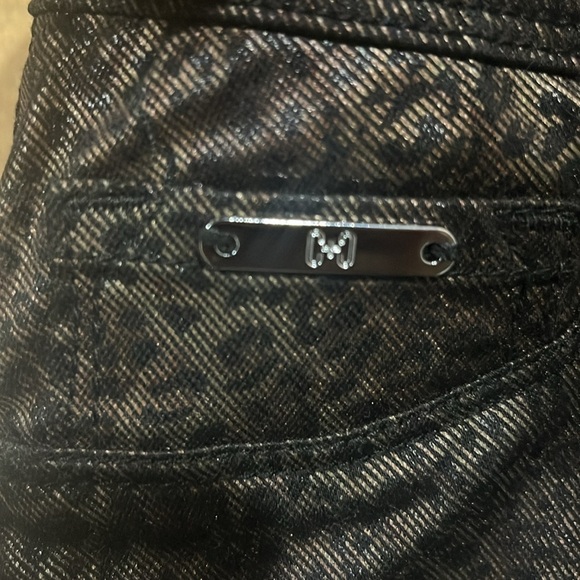 COCO CARMEN Women’s Sz L brown black leopard pull up skinny pants Animal Print - Picture 5 of 10